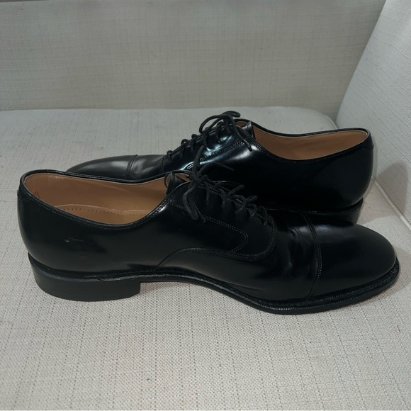 Johnston Murphy Dress Shoes Mens Sz 13B/2A Melton Black Cap Toe Oxfords 22-02981 - Picture 8 of 10